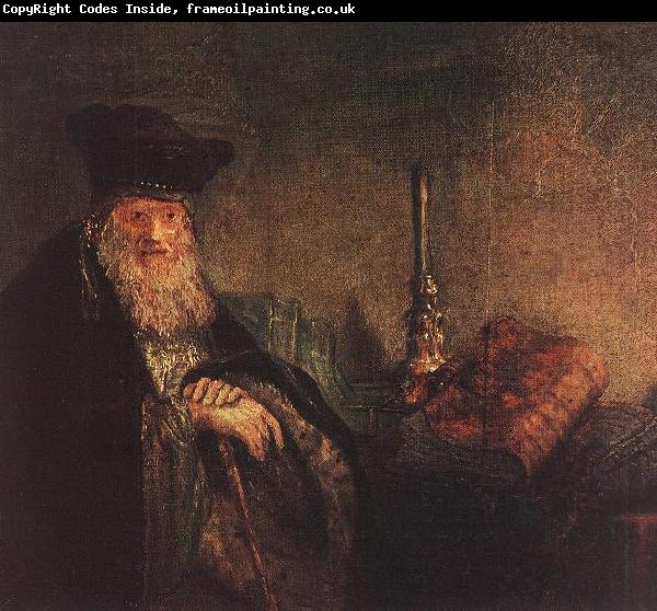 REMBRANDT Harmenszoon van Rijn Old Rabbi (detail) dh